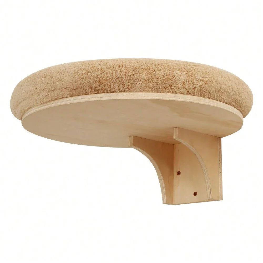 PETRAVEL Cat Wall Mounted Climbing Ladder Hammock Scratching Post