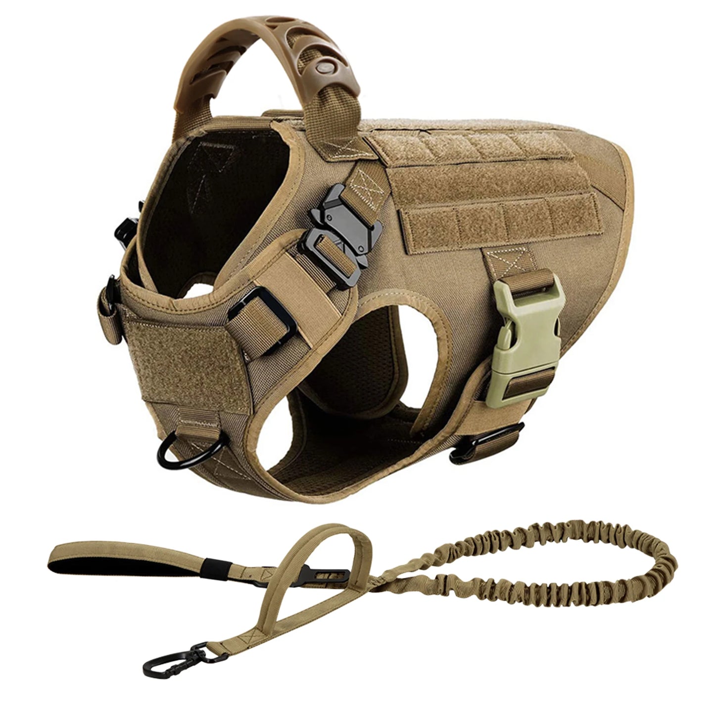 Dog Harness And Leash Set For German Shepherd And Malinois