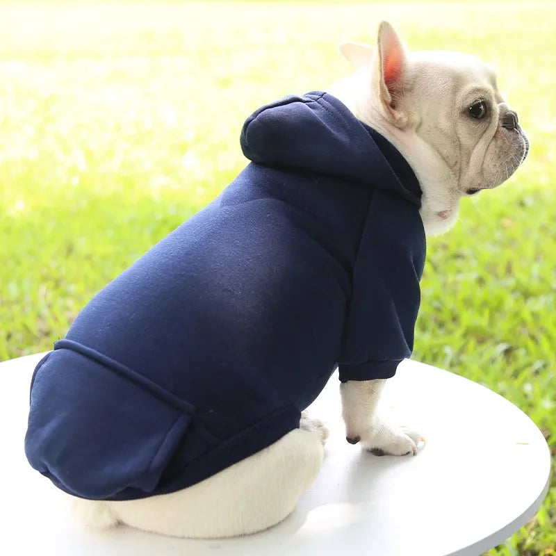 Winter Hooded Dog Sweatshirt For Pets Warm Cozy Coat