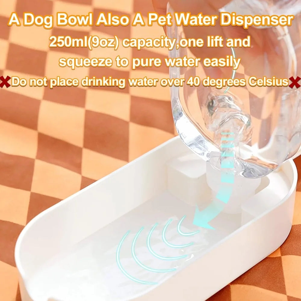 Dog Bowl and Water Bottle 2In1 for Travel and Hiking