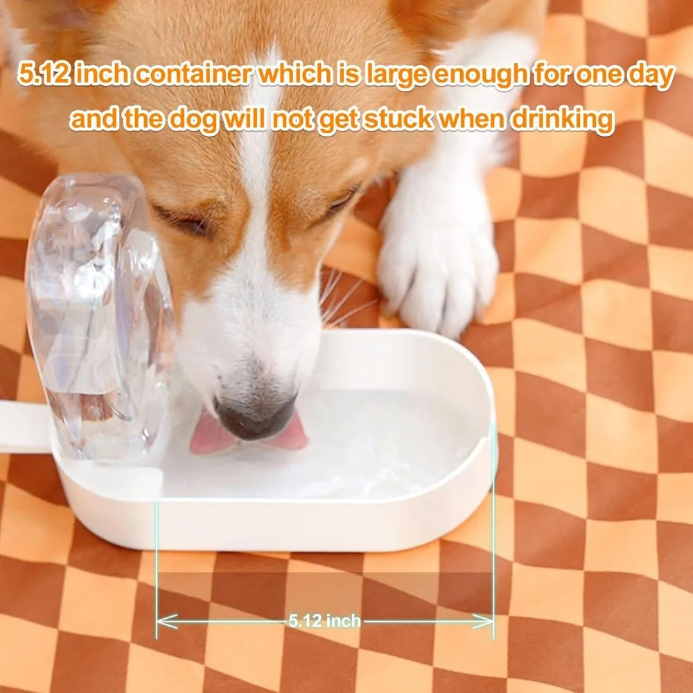 Dog Bowl and Water Bottle 2In1 for Travel and Hiking